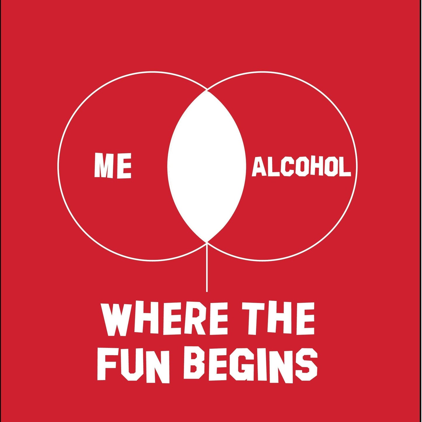 Funny T-Shirts design "Me Alcohol where the fun begin"