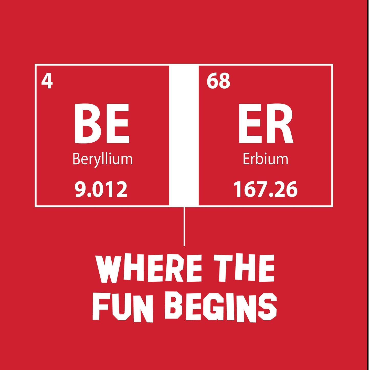 Funny T-Shirts design "Beer Where The Fun Begins"