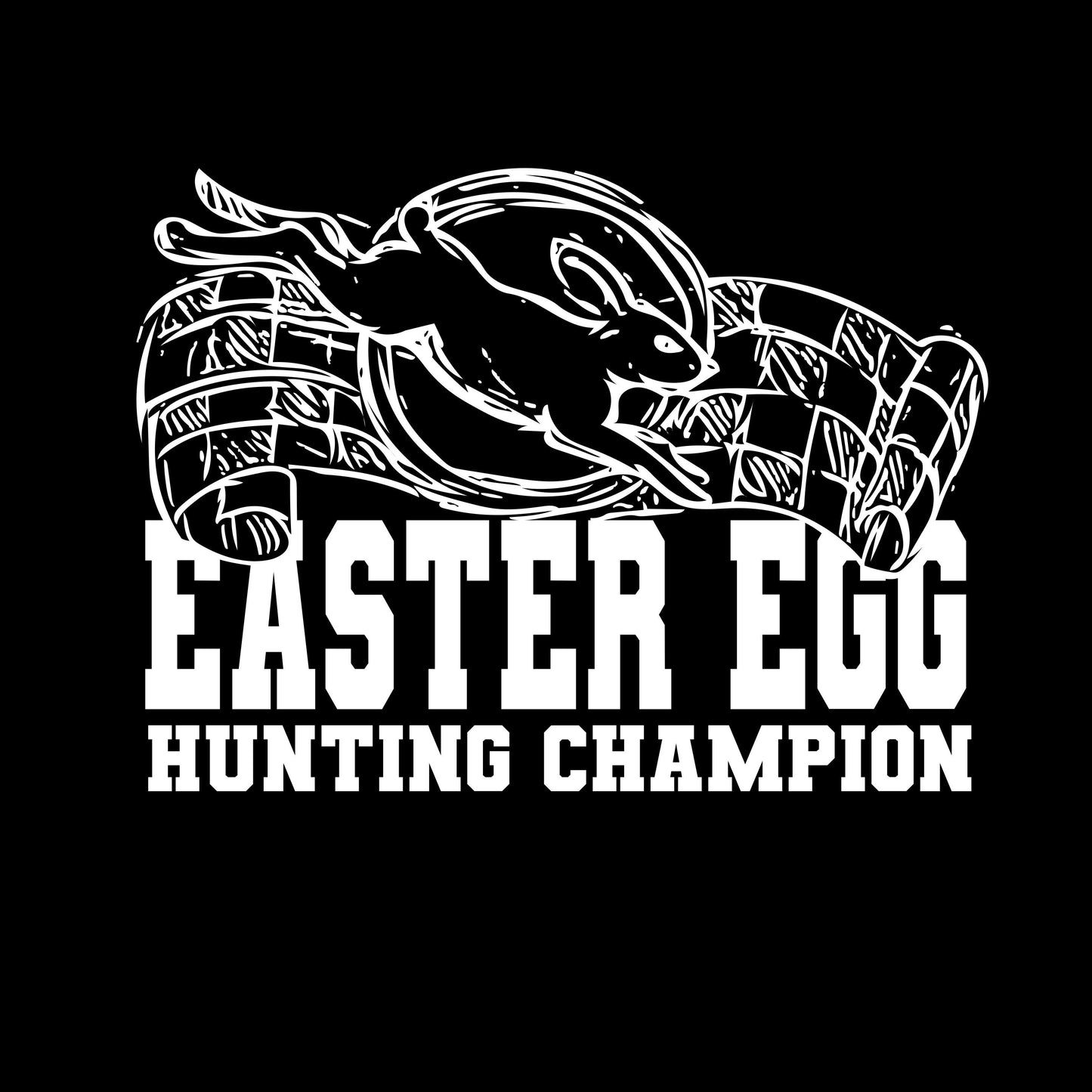 Funny T-Shirts design "Easter Egg Hunting Champion"