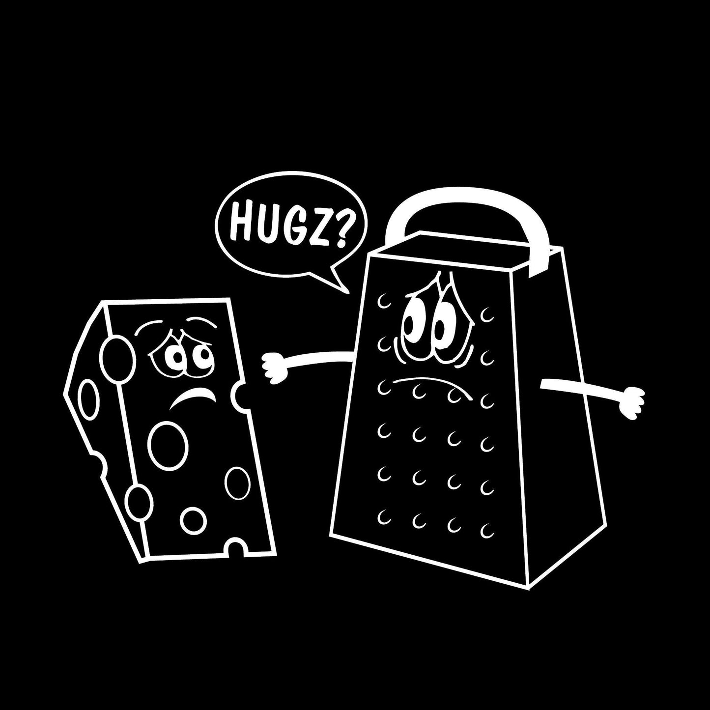 Funny T-Shirts design "CHEESE HUGS"
