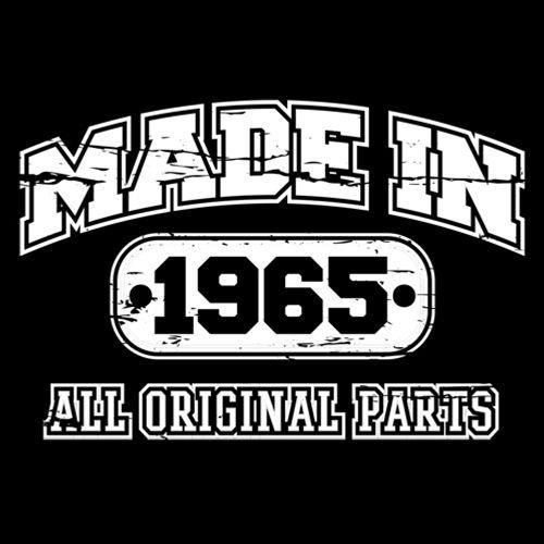 Funny T-Shirts design "Made in 1965 All Original Parts"