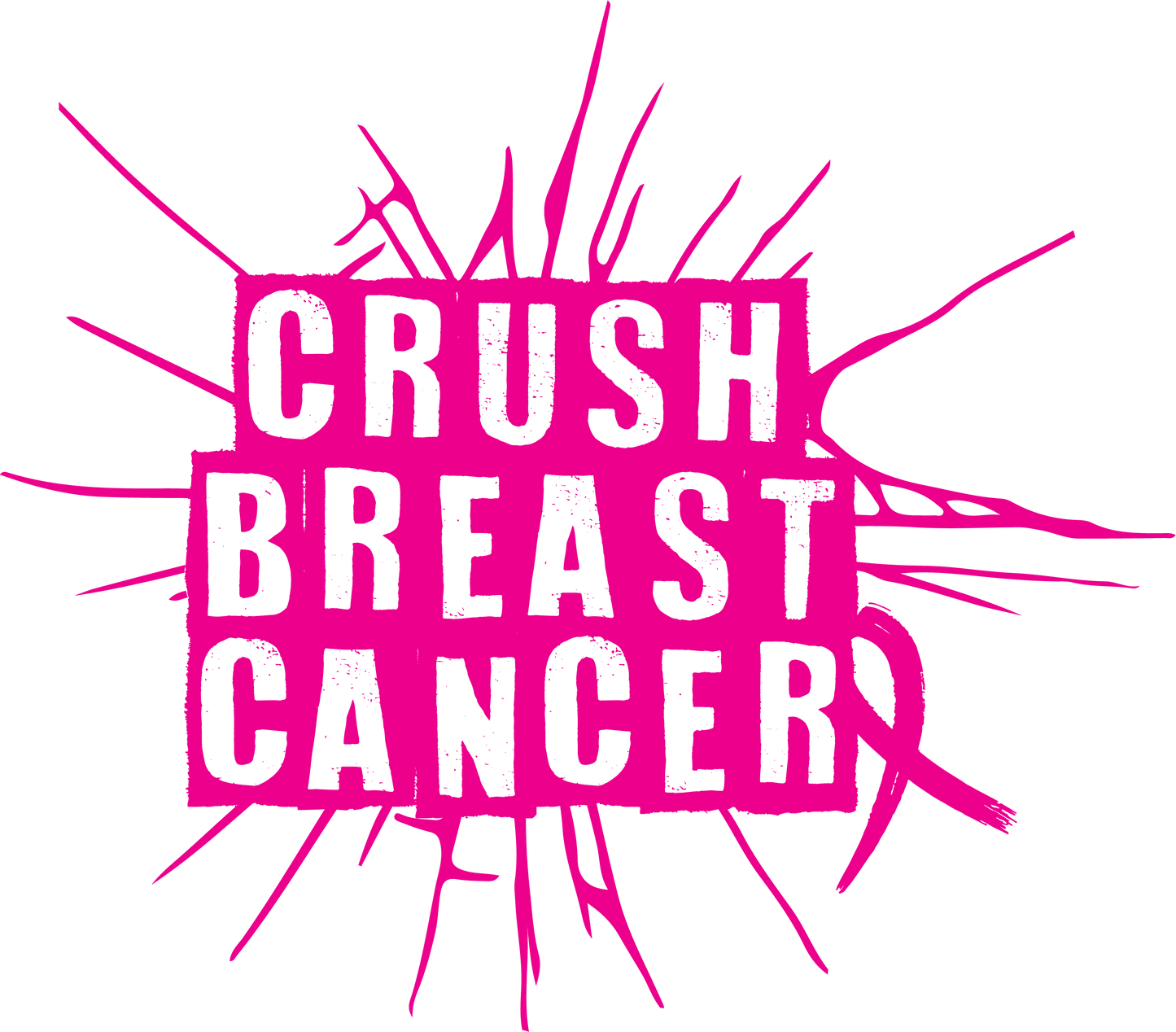 Funny T-Shirts design "Crush Breast Cancer, T Shirt"