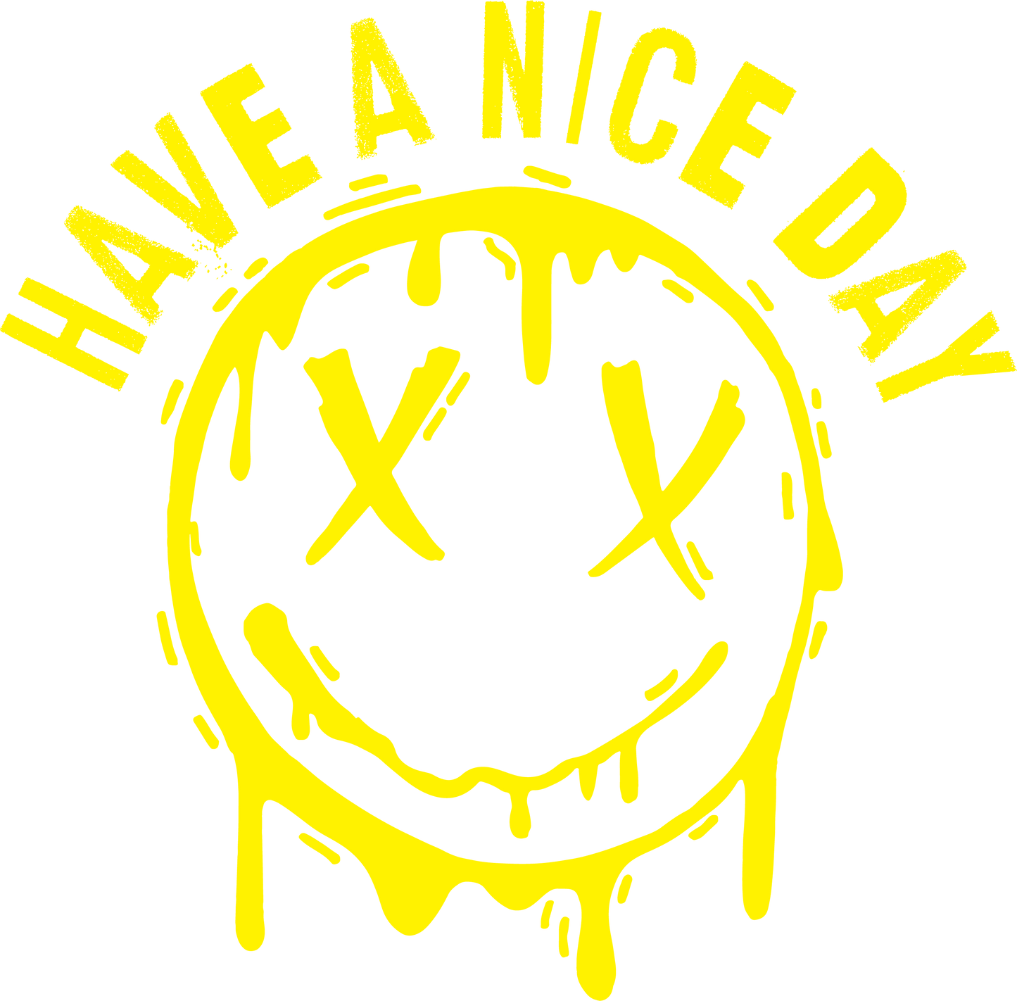 Funny T-Shirts design "Smile X Eyes, Have A Nice Day Tee"