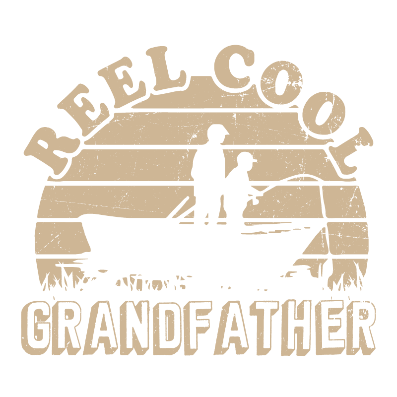 Funny T-Shirts design "Reel Cool Grand Father Shirt"