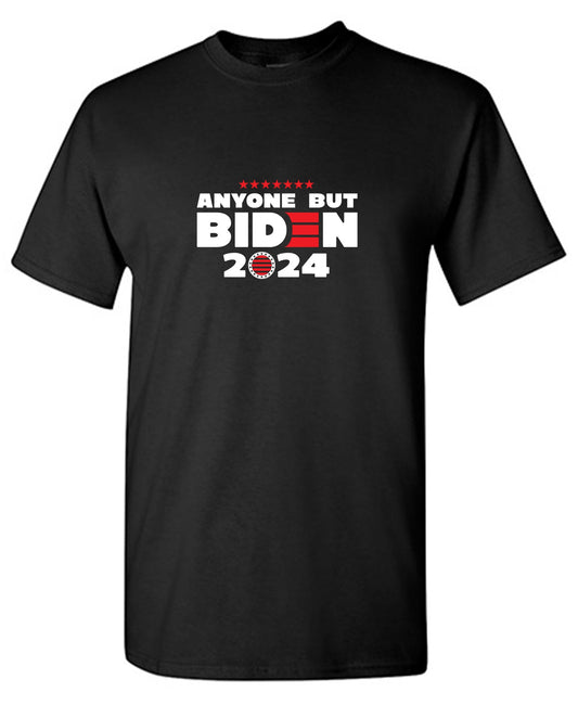 Funny T-Shirts design "Anyone but Biden 2024"