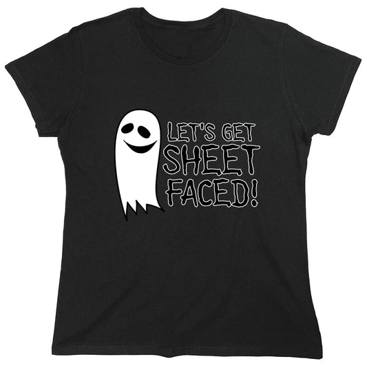 Funny T-Shirts design "Let's Get Sheet Faced!"