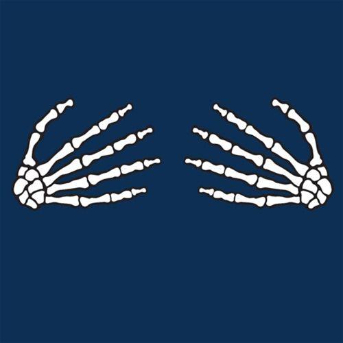 Funny T-Shirts design "Skeleton Hands On Boobs T-Shirt"