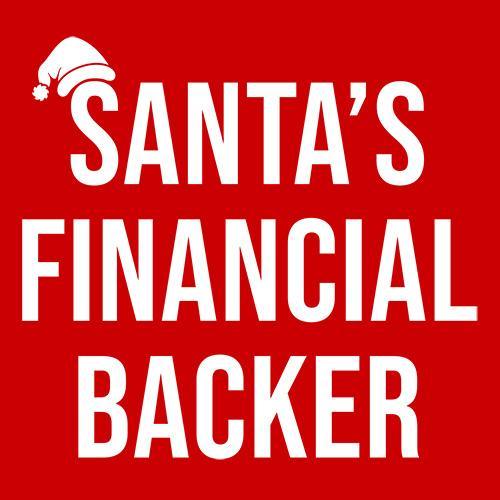 Funny T-Shirts design "Santa's Financial Backer"