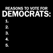 Funny T-Shirts design "Reason To Vote For Democrats"
