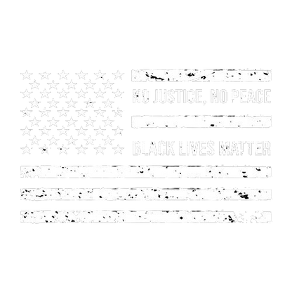 BLM Flag No Justice No Peace