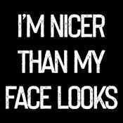 I'm Nicer Than My Face Looks - Roadkill T-Shirts