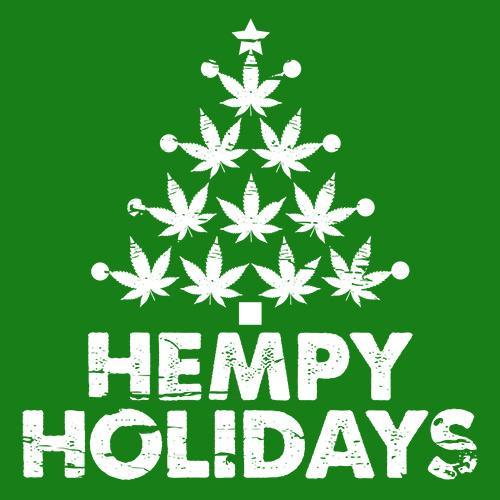 Funny T-Shirts design "Hempy Holidays"