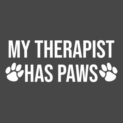 Funny T-Shirts design "My Therapist Has Paws"