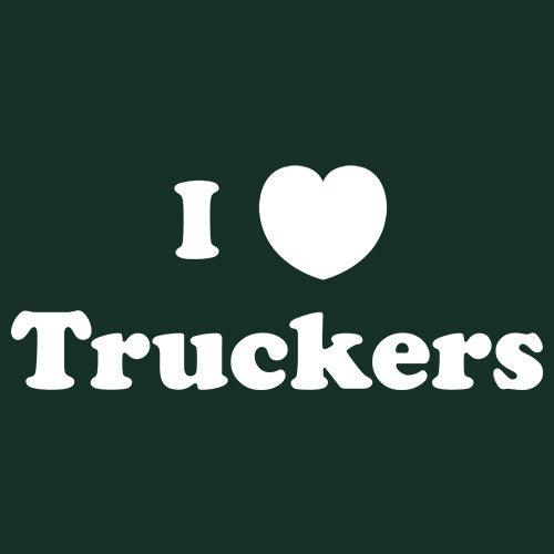Funny T-Shirts design "I Heart Truckers"