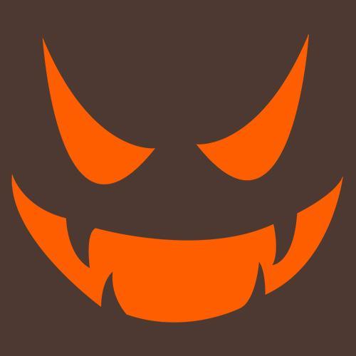 Funny T-Shirts design "Vampire Pumpkin Emoticon T-Shirt"