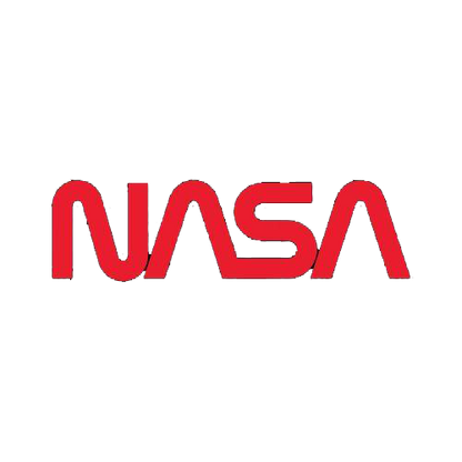 NASA Official Worm Logo (White)