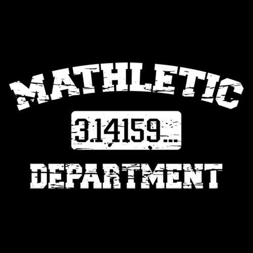 Funny T-Shirts design "Mathletic"