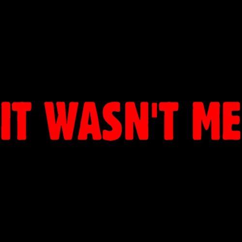 Funny T-Shirts design "It Wasn't Me"