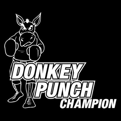 Funny T-Shirts design "Donkey Punch Champion"