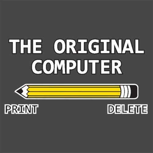 Funny T-Shirts design "The Original Computer"