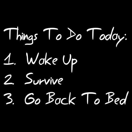 Funny T-Shirts design "Things to Do Today"