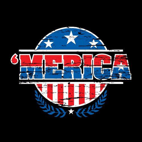 Funny T-Shirts design "MERICA! Patriotic T-Shirt!"