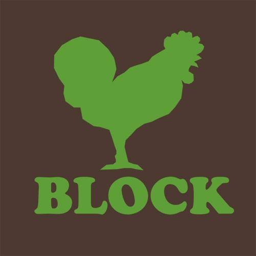 Funny T-Shirts design "Cock Block"