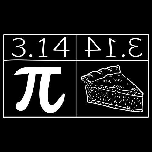 Funny T-Shirts design "Pi = Pie"