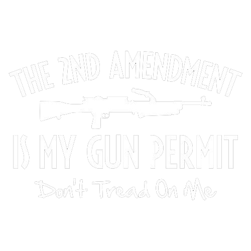 Funny T-Shirts design "The 2nd Amdendment Is My Gun Permit Don't Tread On Me Shirt"