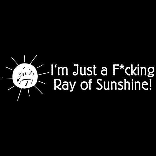 Funny T-Shirts design "I'm Just A Fcking Ray Of Sunshine!"