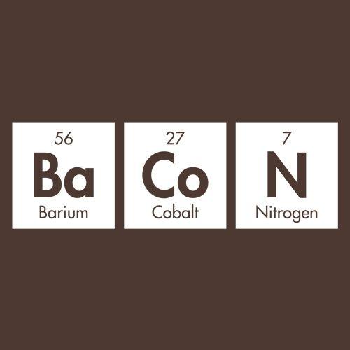 Funny T-Shirts design "Bacon Elements"