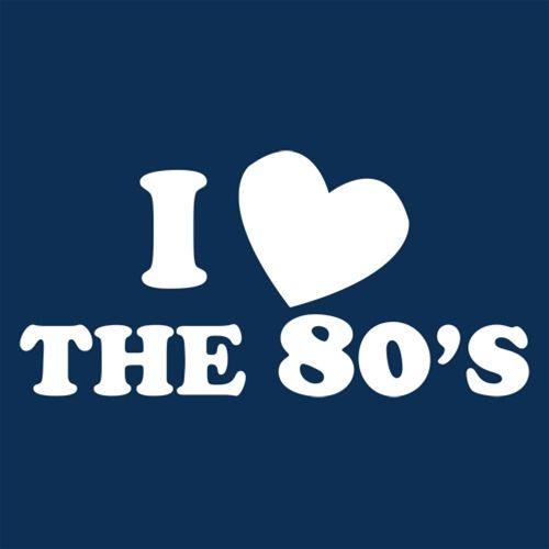Funny T-Shirts design "I Love The 80's T-Shirt"