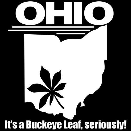 Ohio It's A Buckeye Leaf Seriously - Roadkill T-Shirts