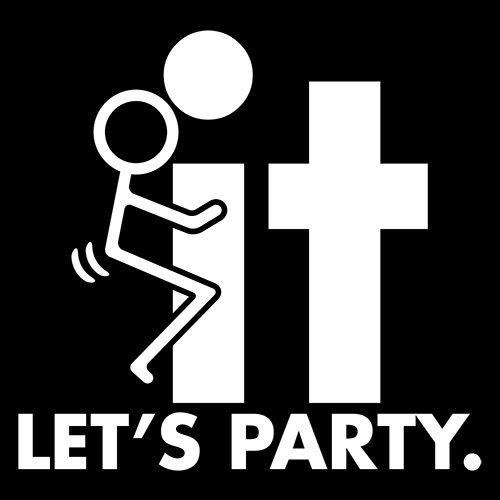 Funny T-Shirts design "F-It Let's Party T-Shirt"