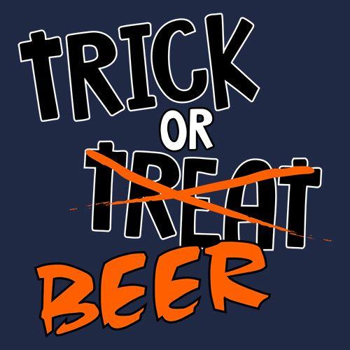 Funny T-Shirts design "Trick Or Beer T-Shirt"