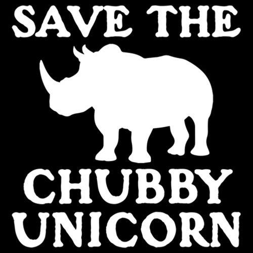 Funny T-Shirts design "Save The Chubby Unicorn"
