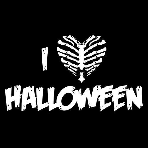 Funny T-Shirts design "I Love Halloween"
