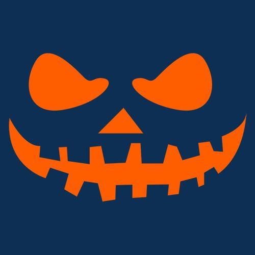 Funny T-Shirts design "Teeth Pumpkin Emoticon T-Shirt"