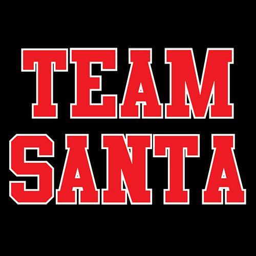 Funny T-Shirts design "Team Santa"