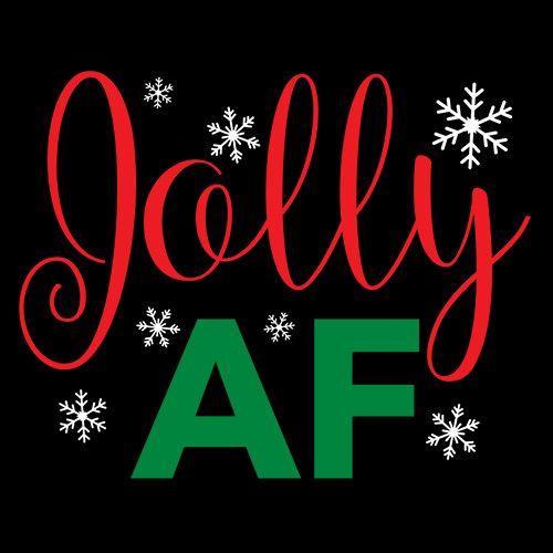 Funny T-Shirts design "Jolly AF"
