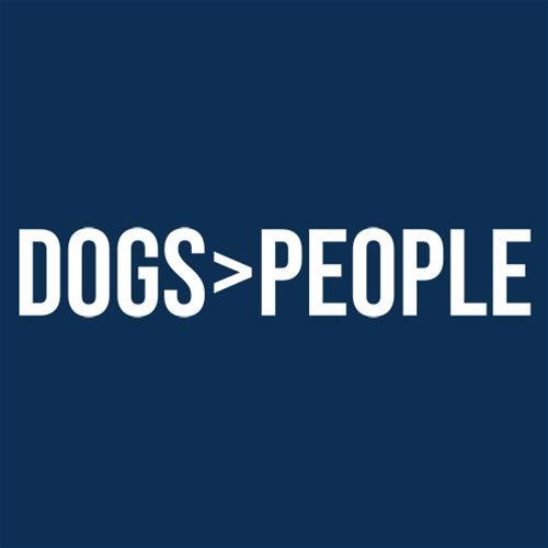 Funny T-Shirts design "Dogs Greater Than People"