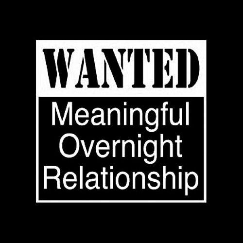 Wanted Meaningful Overnight Relationship - Roadkill T-Shirts