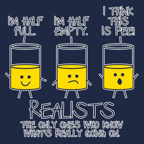 Funny T-Shirts design "Realists The Only Ones Who Knows What Is Going On"