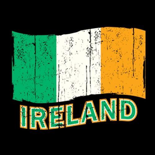 Funny T-Shirts design "Ireland Flag"