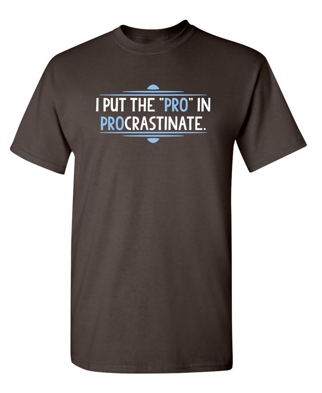 I Put The Pro In Procrastinate