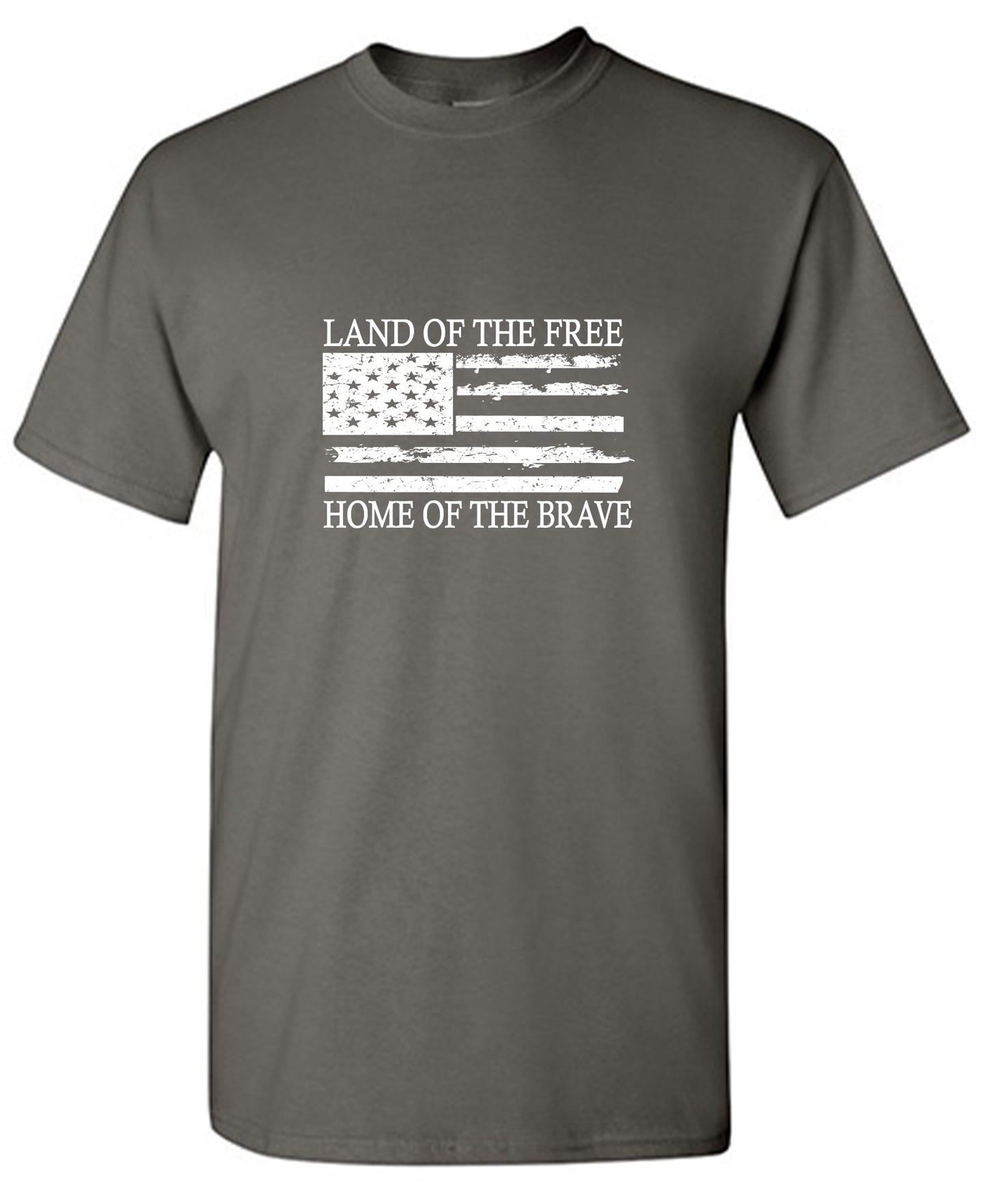 Funny T-Shirts design "Land of the Free Home of the Brave  T-Shirt - Youth"