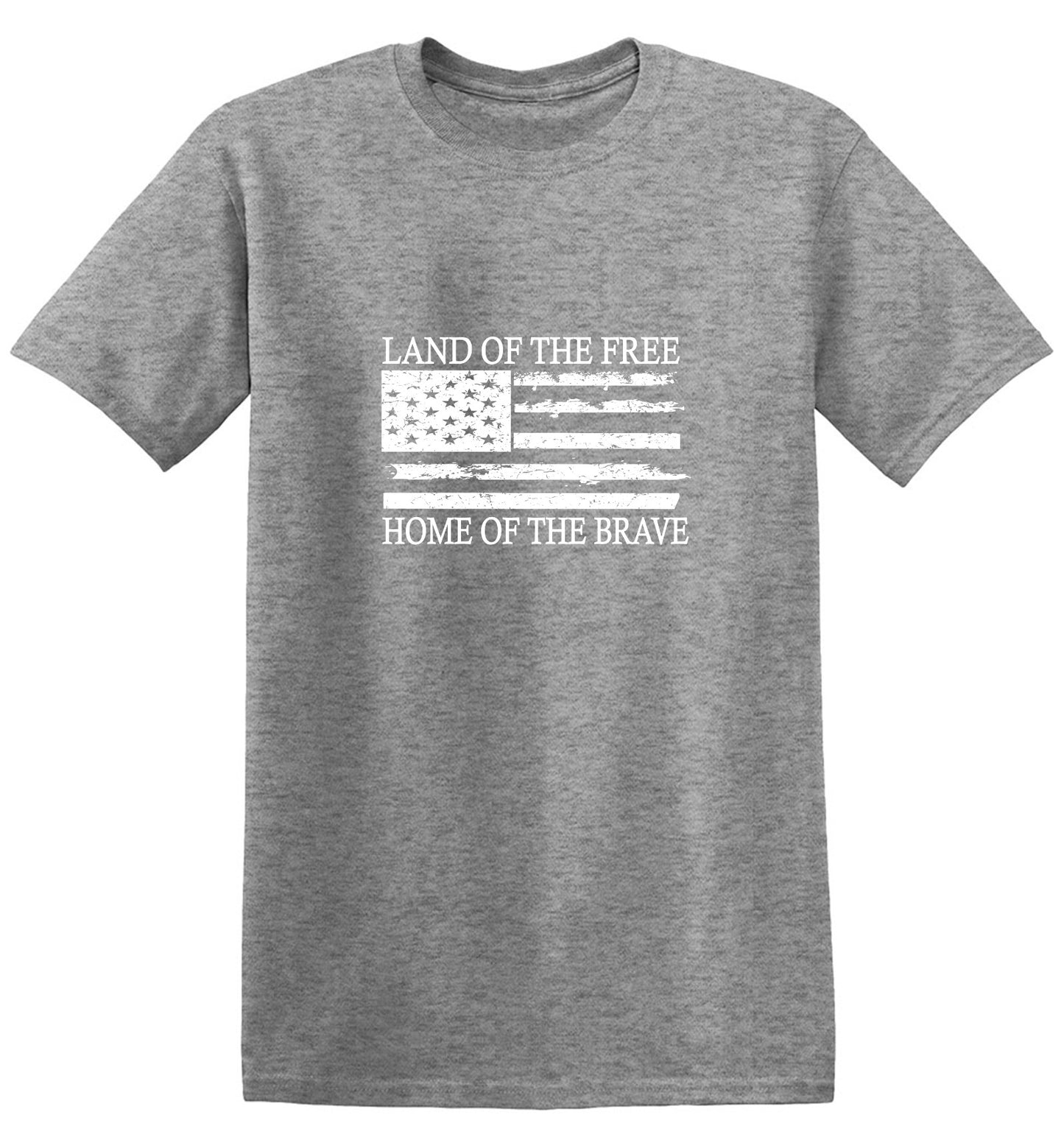 Funny T-Shirts design "Land of the Free Home of the Brave  T-Shirt - Ring Spun Tee"