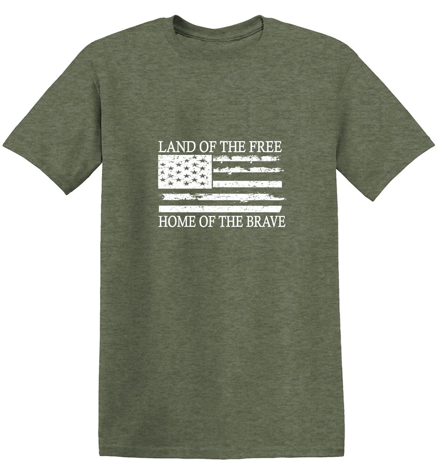 Funny T-Shirts design "Land of the Free Home of the Brave  T-Shirt"
