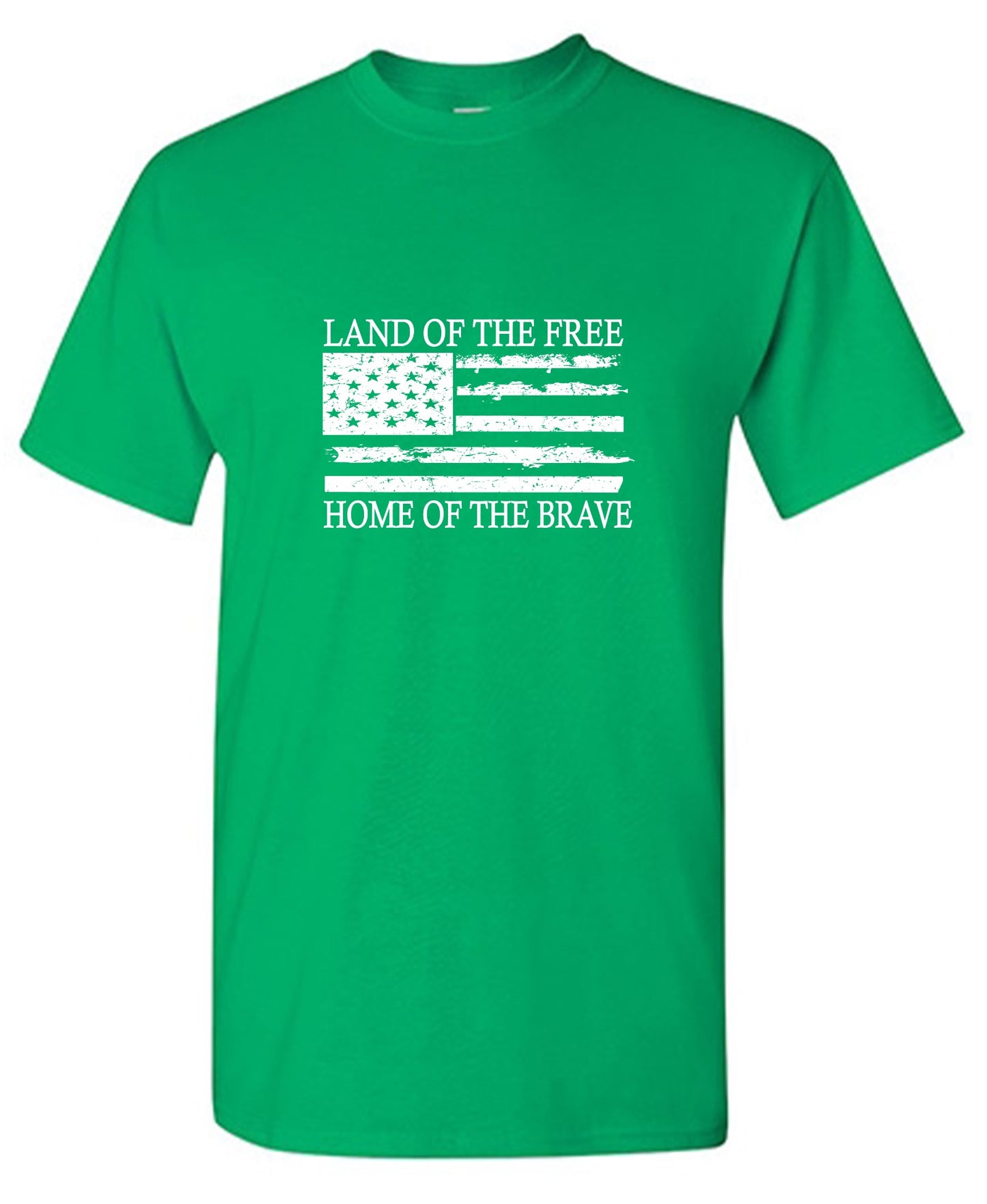 Funny T-Shirts design "Land of the Free Home of the Brave  T-Shirt - Tall Tee"