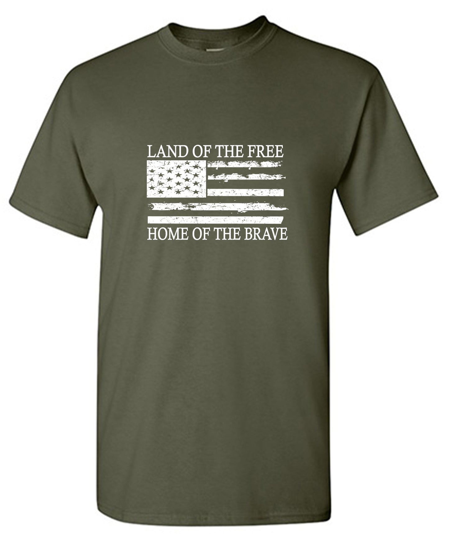 Funny T-Shirts design "Land of the Free Home of the Brave  T-Shirt"